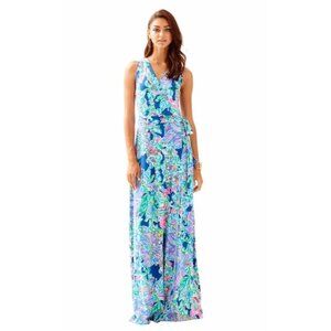 Lilly Pulitzer Women's Pearce Maxi Dress In Blue Size Small